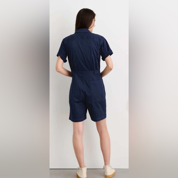 Alex mill cotton twill short standard jumpsuit - Picture 5 of 10